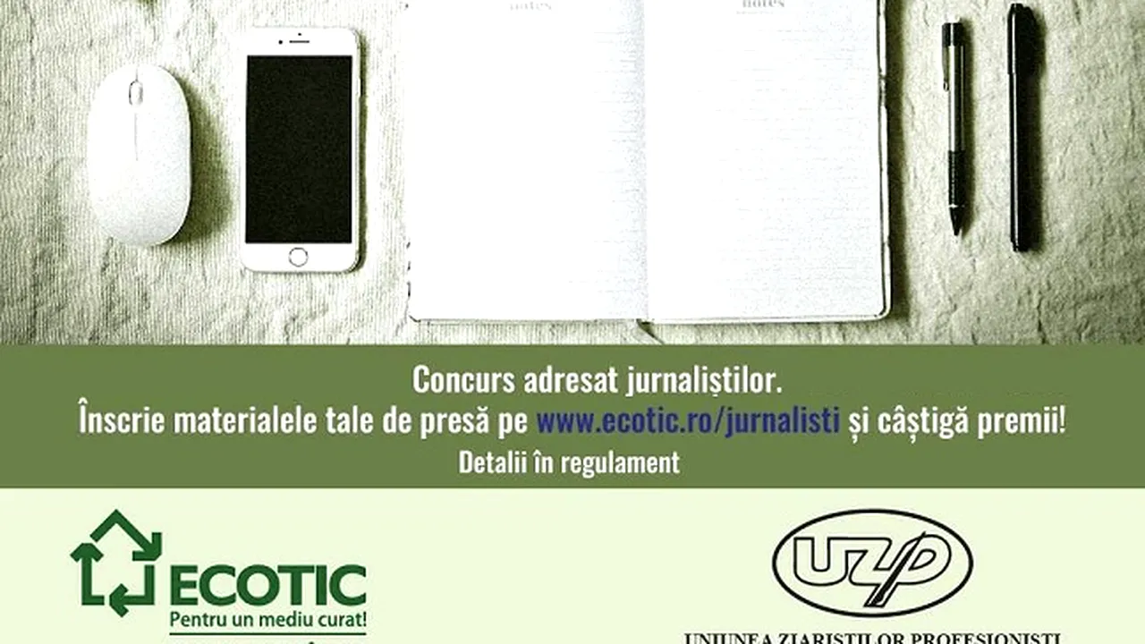 Concursul JURNALISM PENTRU UN MEDIU CURAT 2024