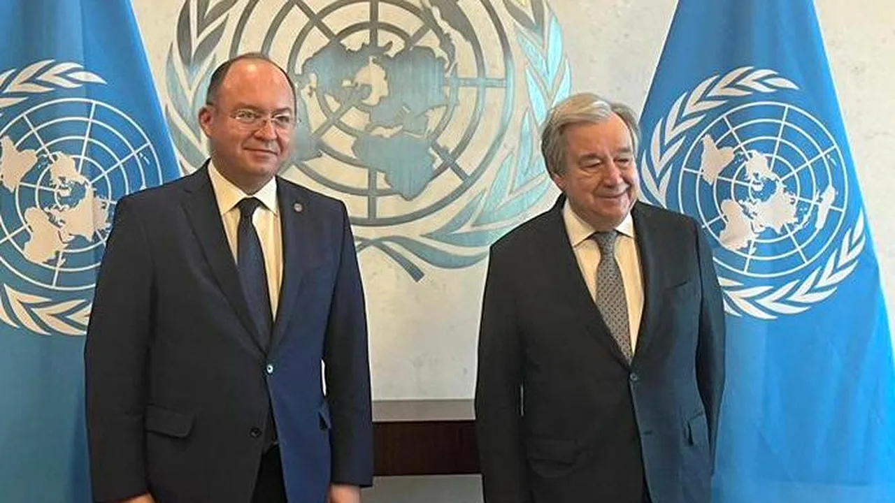 Ministrul de externe Bogdan Aurescu s-a întâlnit cu Secretarul General al ONU António Guterres