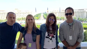 Simona Halep şi Darren Cahill au vizitat Casa Poporului: 