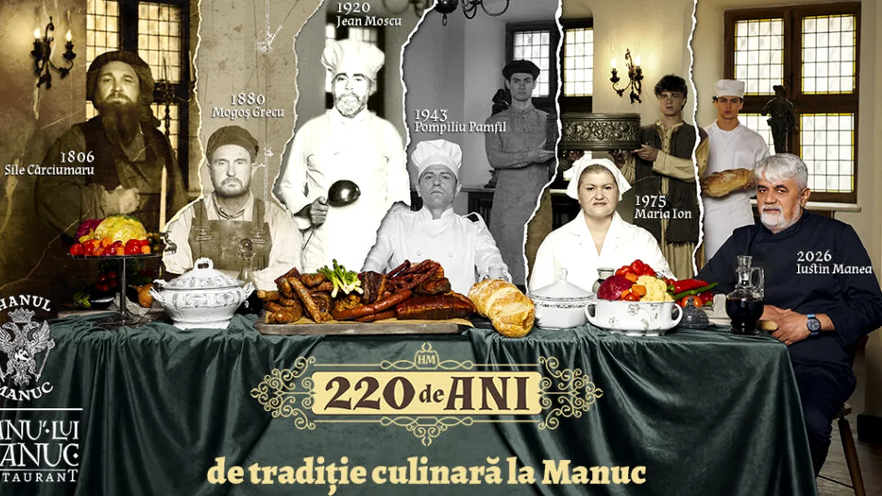 Hanul lui Manuc, 220 de ani: patrimoniu culinar și continuitate,  sub blazonul familiei Cantacuzino