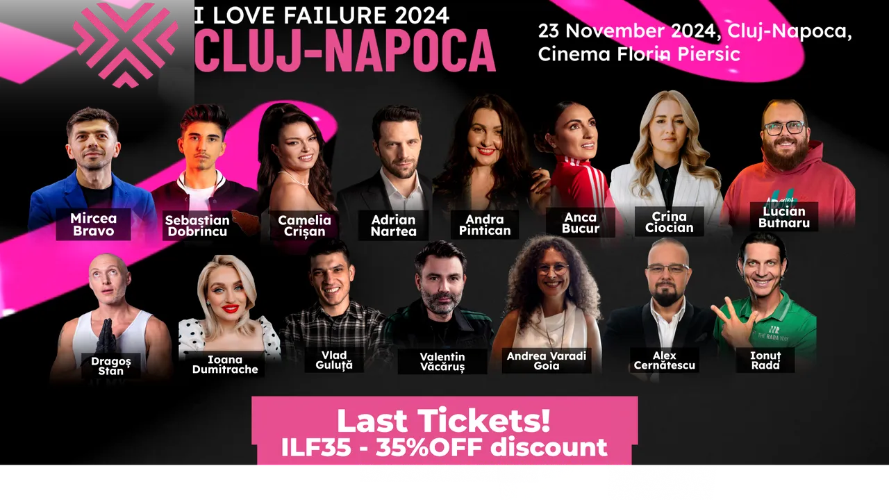 I Love Failure ajunge la Cluj-Napoca