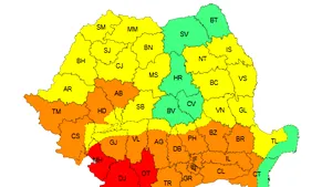 Trei judeţe din sudul ţării, sub val de caniculă extremă. A fost emis Cod Roșu