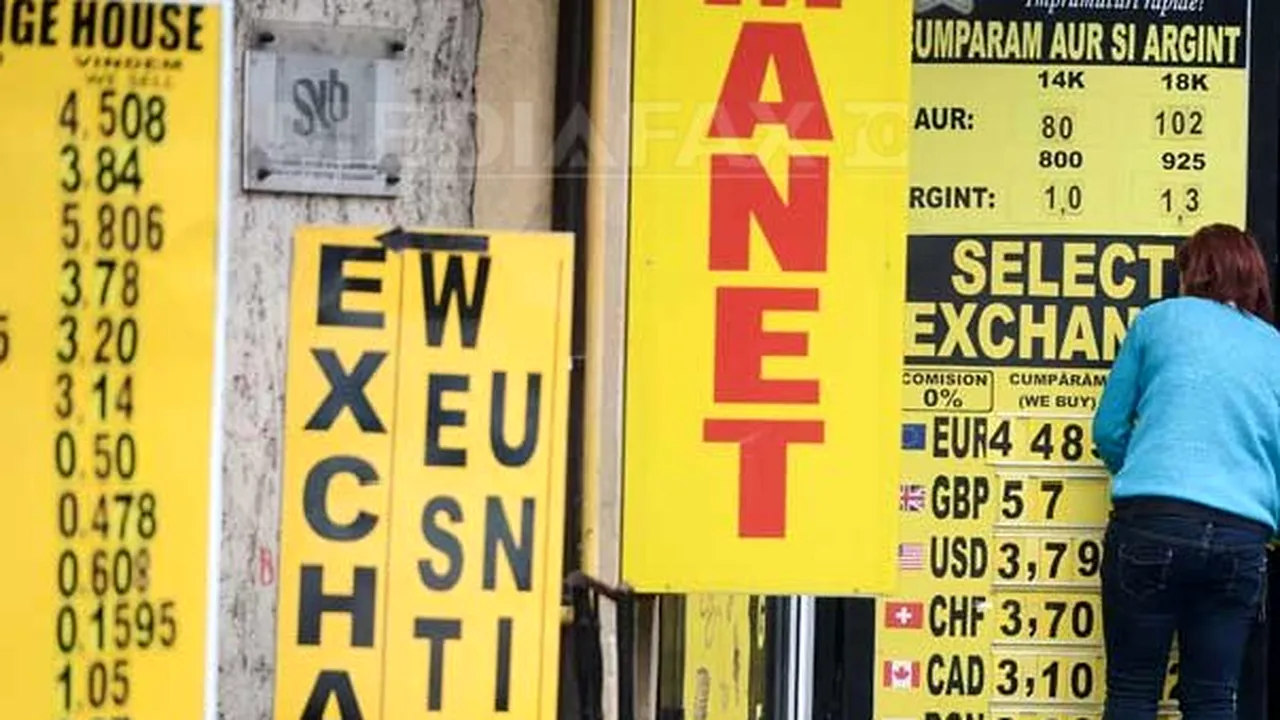 Francul elveţian, cotat la 4,42 lei, un nou MAXIM ISTORIC