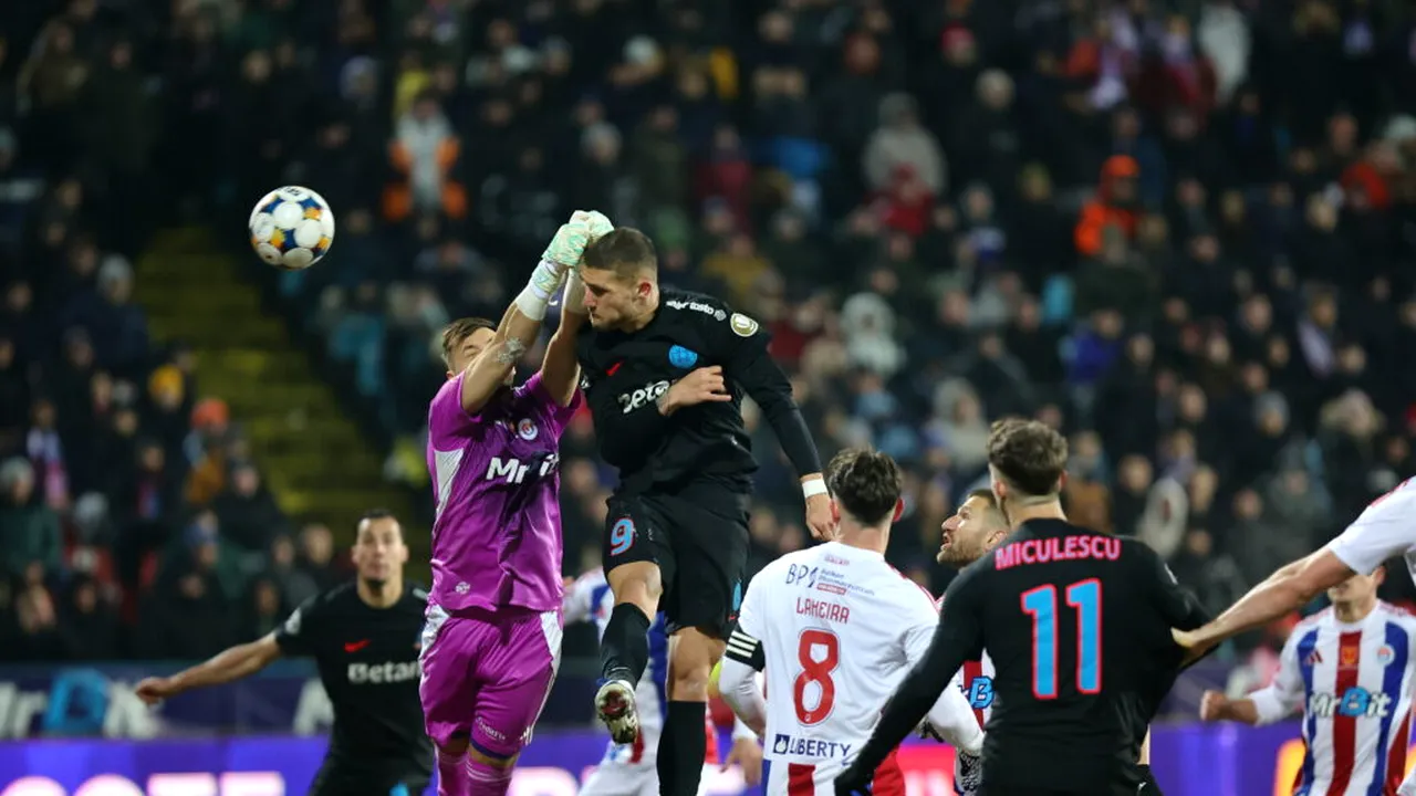 FCSB câștigă clar la Galați, cu Oțelul, în etapa a 26-a din Superliga, și ajunge la două puncte de zona de play-off