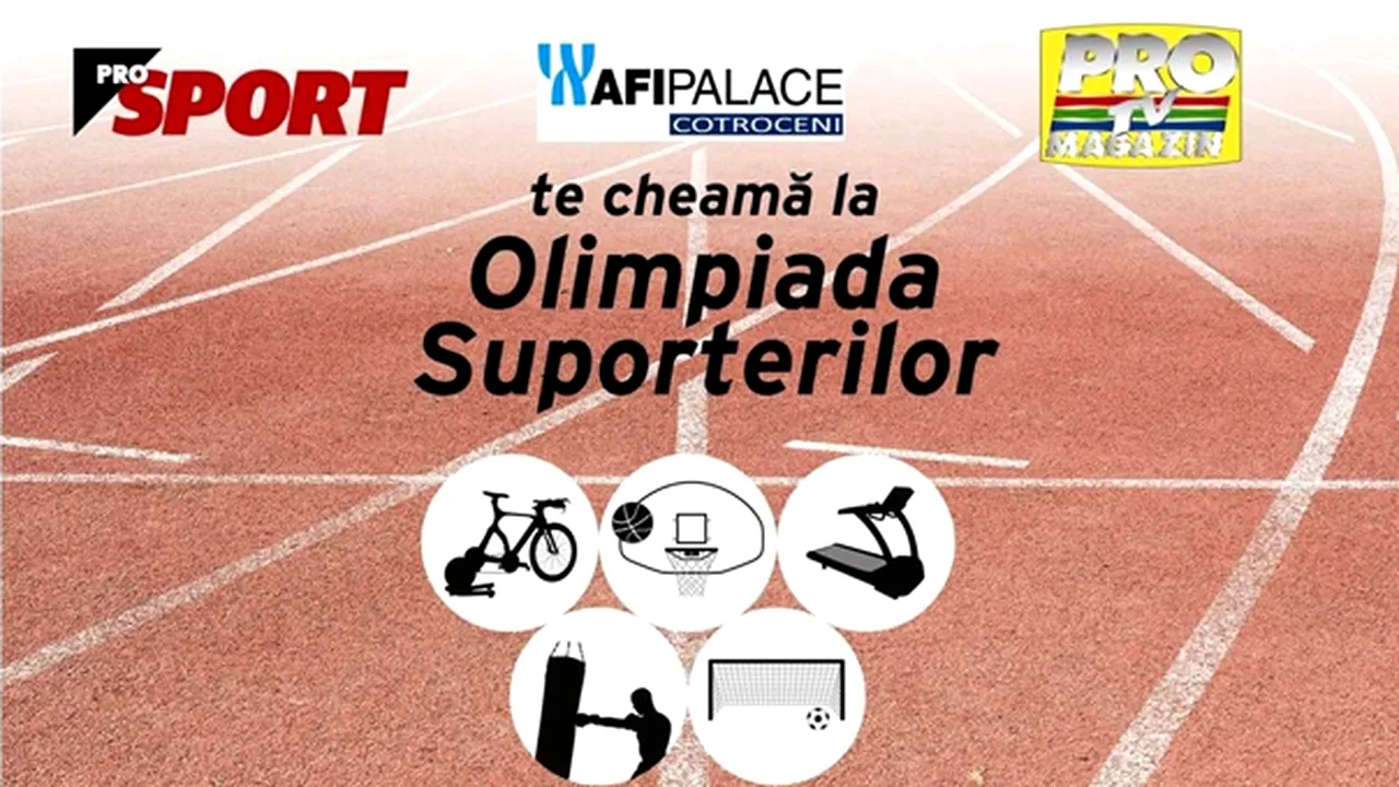 Olimpiada Suporterilor: Dana Rogoz şi Dan Cruceru se întrec în competiţie
