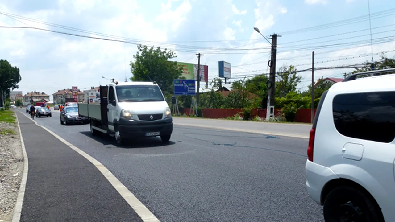 O nouă bandă a DN 1A, deschisă circulaţiei de CNADNR, în urma lucrărilor de lărgire a drumului - FOTO