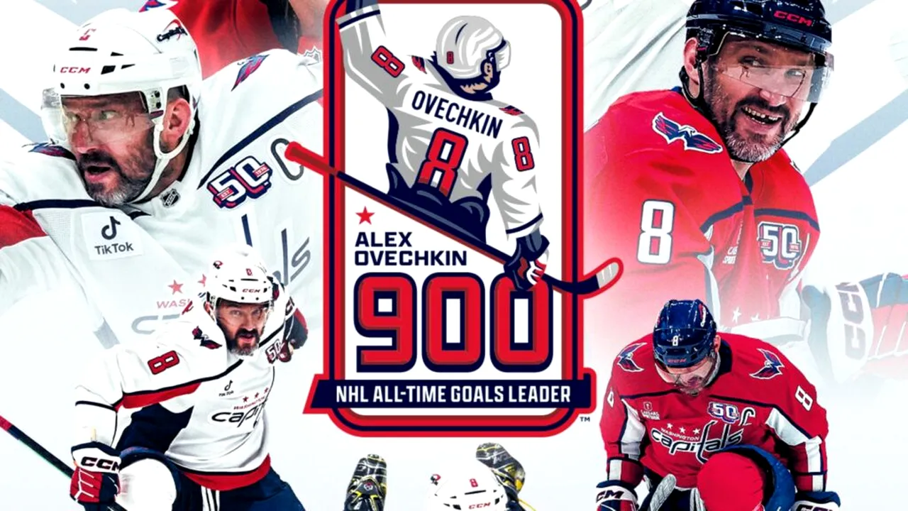 Hochei pe gheață. Alex Ovechkin devine primul jucător din istorie care înscrie 900 de goluri în NHL