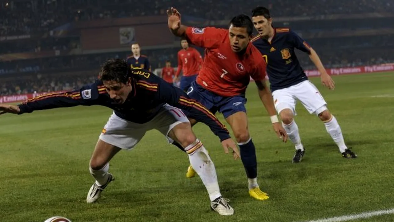 Chile - Spania, scor 1-2, în ultima etapă a grupei H de la CM-2010