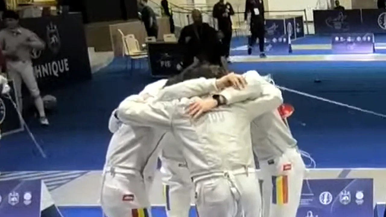 Echipa României de sabie masculin, locul 5 la Campionatul European de Scrimă U17 de la Tbilisi