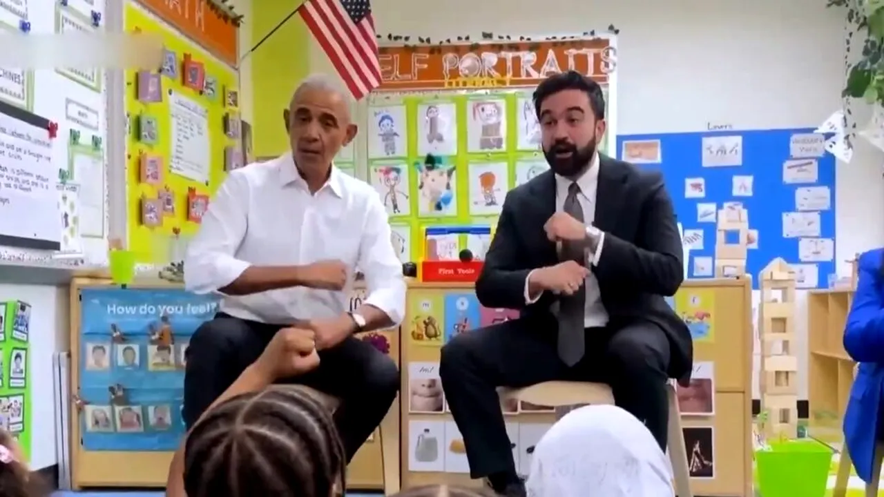 Obama și Mamdani, moment surprinzător la New York: au cântat alături de copii