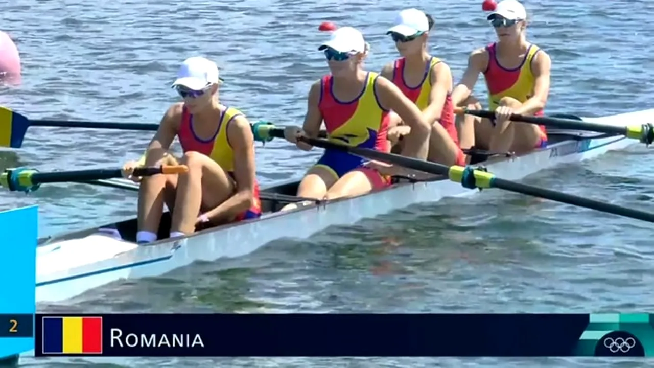 Locul patru pentru echipajul românesc de patru rame feminin în finala olimpică la Paris