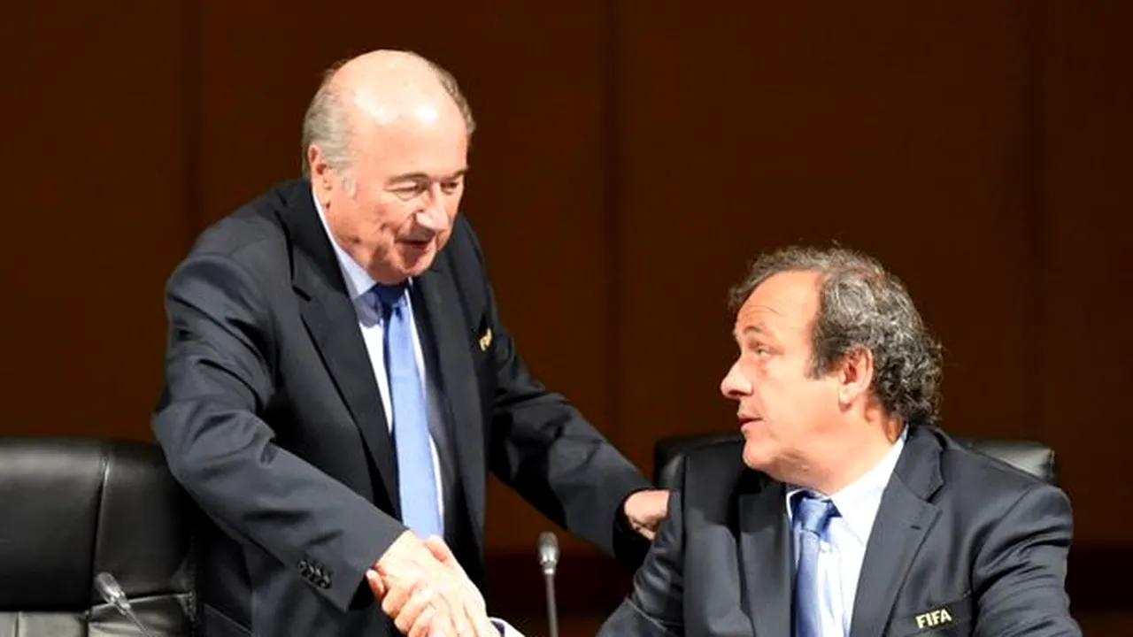 Blatter şi Platini, suspendaţi opt ani din toate activităţile fotbalistice. Fostul şef FIFA face recurs
