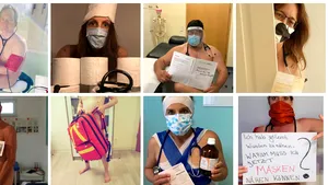 Doctorii din Germania, pozează dezbrăcaţi, în semn de protest faţă de lipsa echipamentului de protecţie în spitale