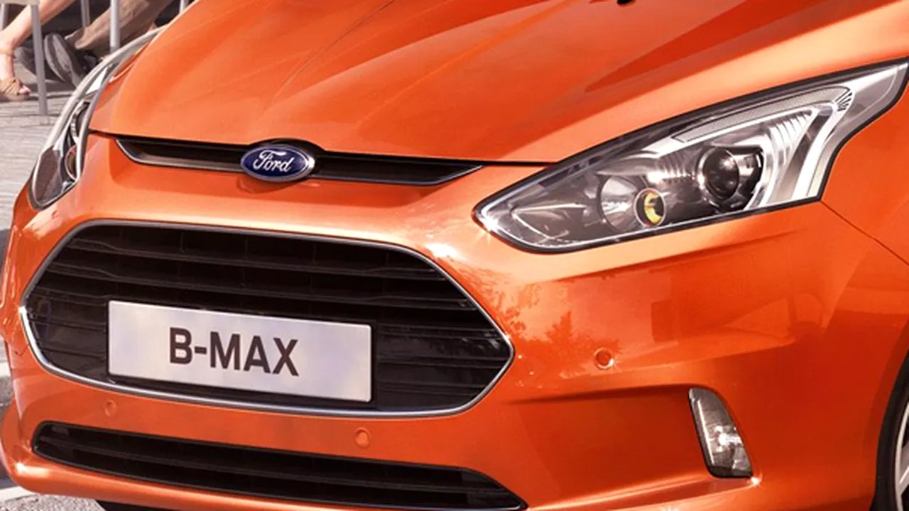 Ford România a prezentat prima imagine oficială cu modelul de serie B-Max. Cum arată noua maşină - FOTO