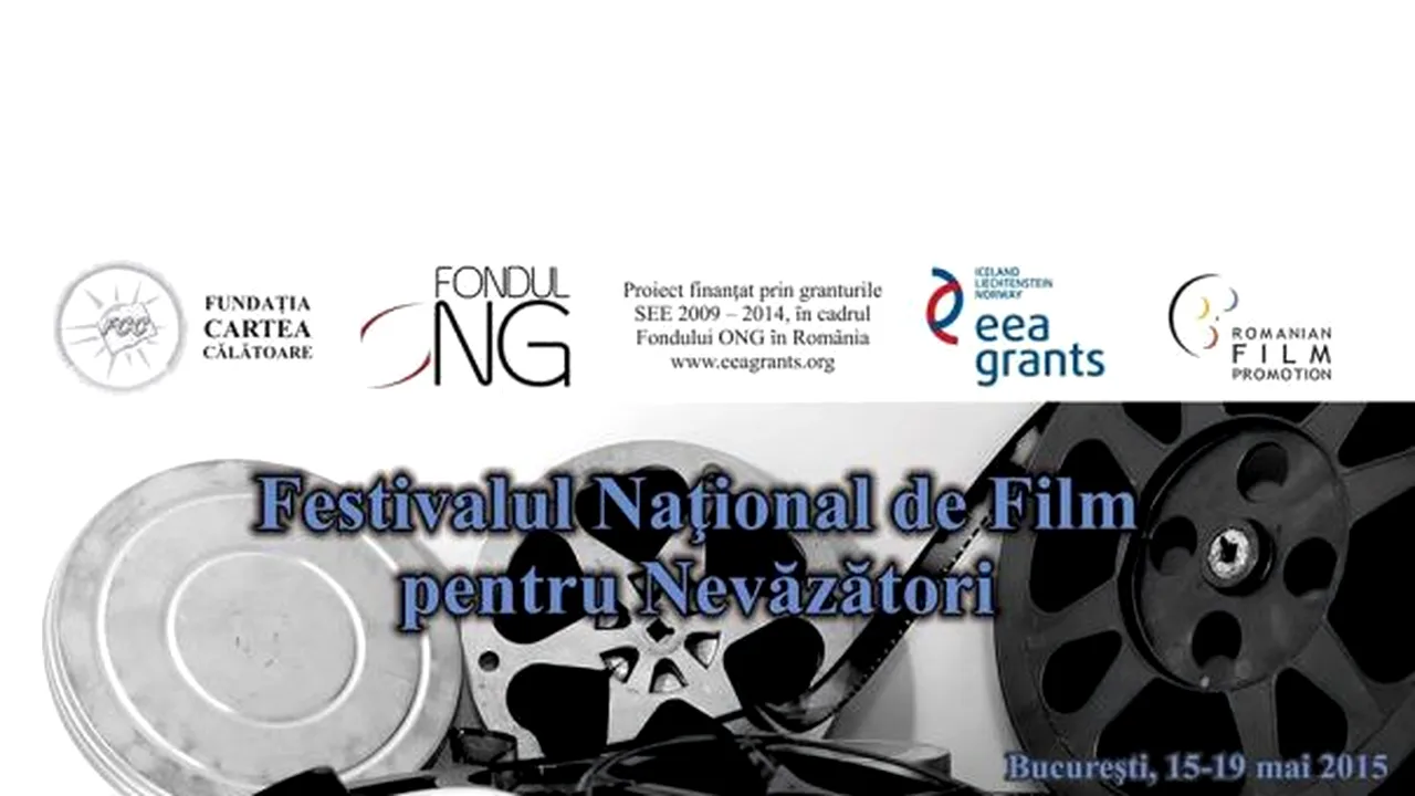 Prima ediţie a Festivalului Naţional de Film pentru Nevăzători, între 15 şi 19 mai, în Bucureşti - VIDEO