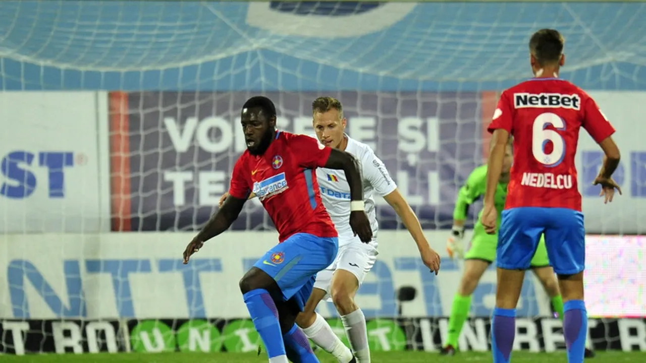 CFR - FCSB 1-1. A 6-a remiză consecutivă. Campioana a dominat repriza secundă, Florinel Coman a marcat după gafa lui Adam Lang