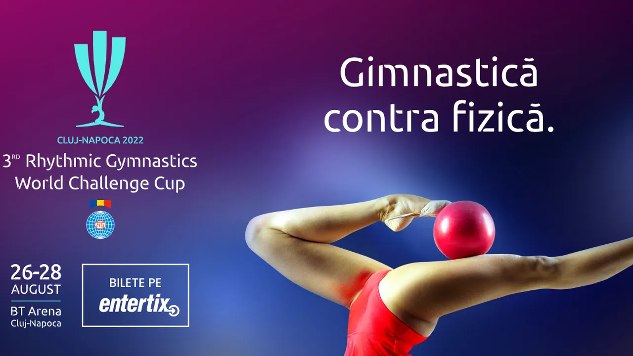 200 de gimnaste din 32 de ţări vin la Cluj pentru „World Challenge Cup” 