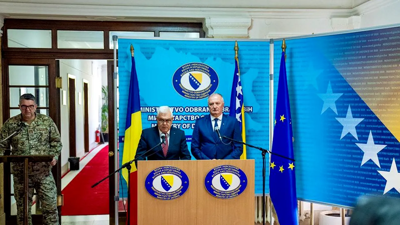 Tîlvăr, întâlnire cu omologul din Bosnia şi Herţegovina: Susţinem securitatea în Balcanii de Vest