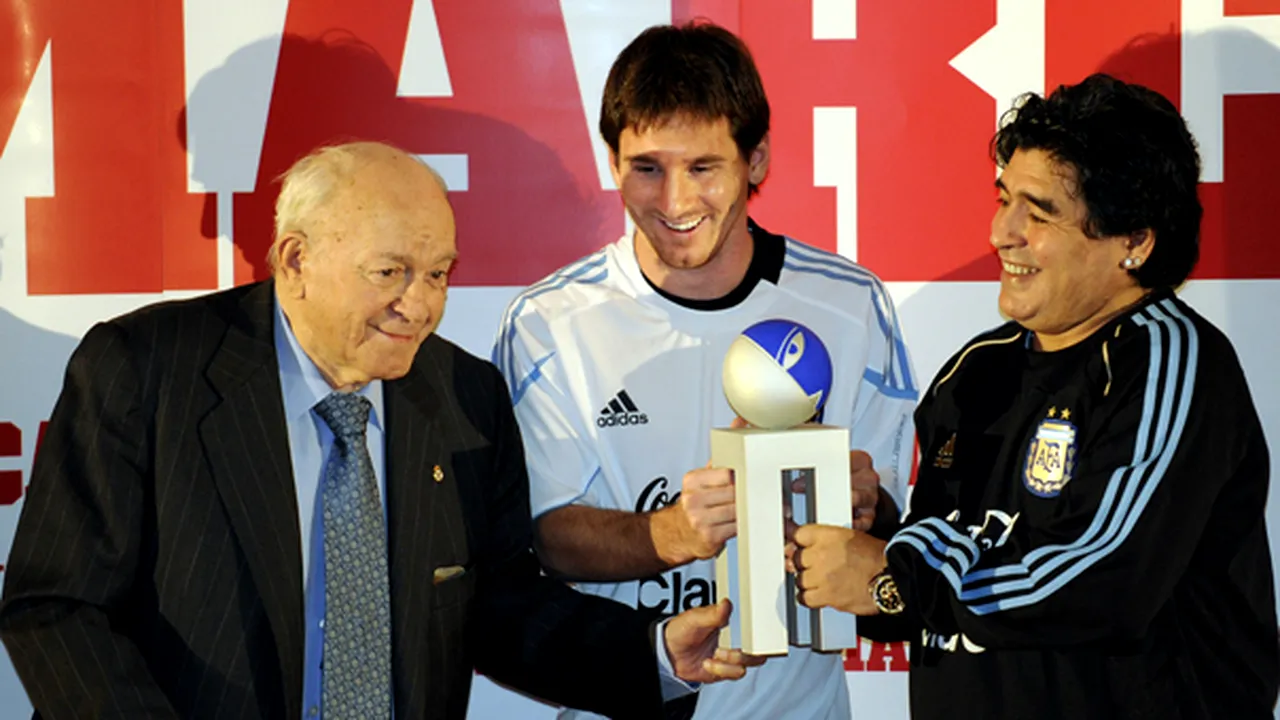 Lionel Messi a primit trofeul Di Stefano