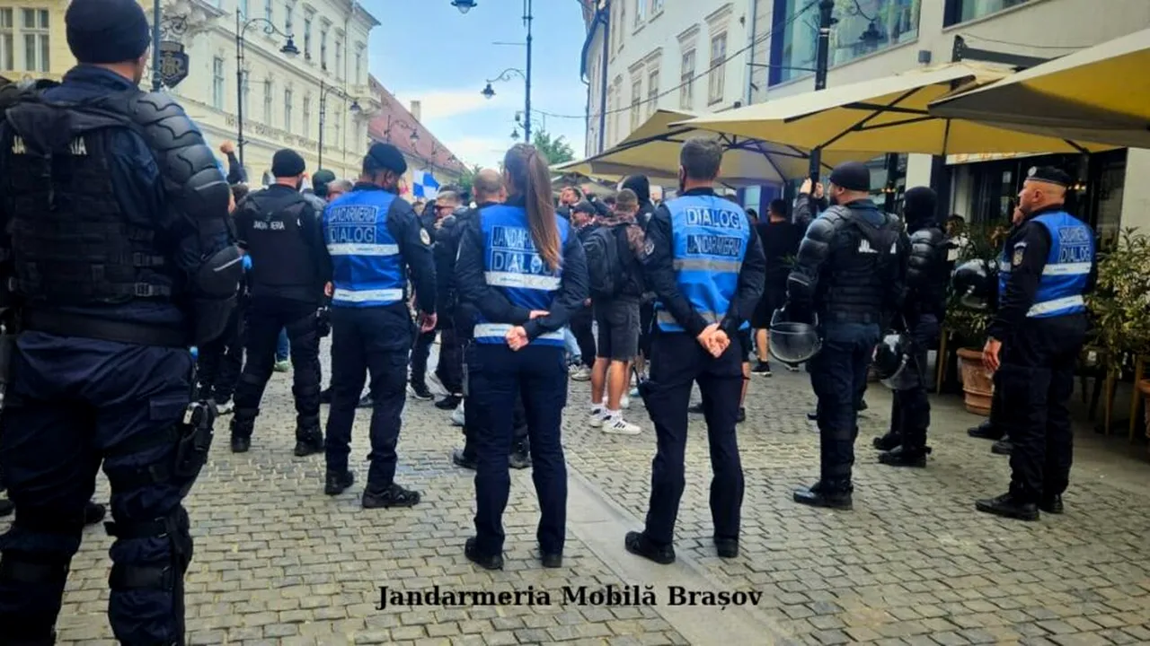 Incidente înaintea meciului Steaua-Poli Timișoara, la Sibiu. Jandarmii au folosit gaze lacrimogene