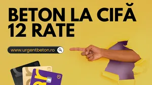 Vara constructiilor incepe cu Urgent Beton si 12 rate fara dobanda prin Banca Transilvania
