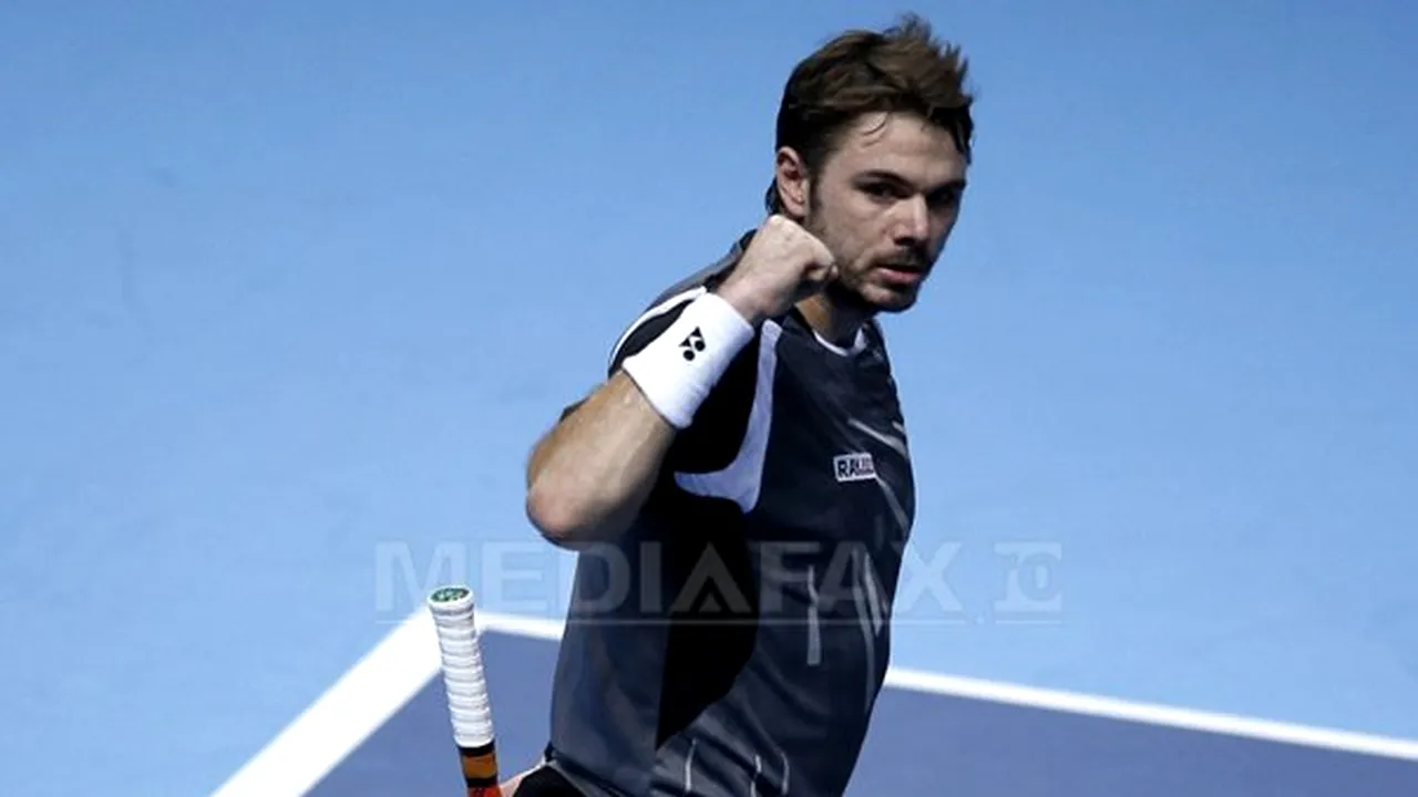 Stanislas Wawrinka l-a învins pe Tomas Berdych la Turneul Campionilor