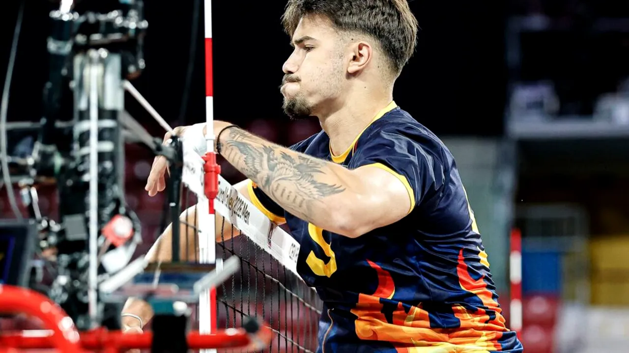 Făcea mii de sărituri pe scările blocului în pandemie. Povestea lui Daniel Chițigoi, voleibalistul român care impresionează la EuroVolley