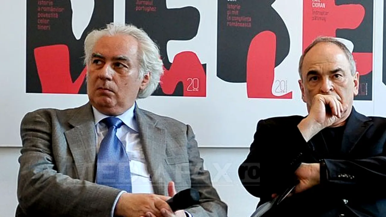 Lucian Boia, în dialog cu Gabriel Liiceanu, la Ateneul Român, pe 10 iunie. Biletele au fost puse în vânzare