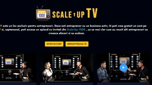 S-a lansat Scale-UP TV, platforma cu un conţinut unic în România, creată de Cristian Oneţiu