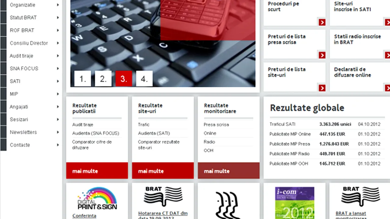 BRAT şi-a lansat noul site, www.brat.ro