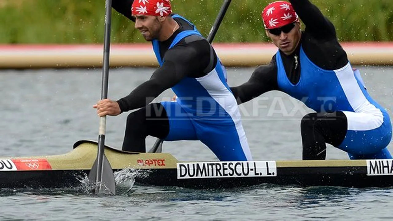 JOCURILE OLIMPICE: Echipajul masculin de canoe dublu al României, locul 7 la 1.000 m