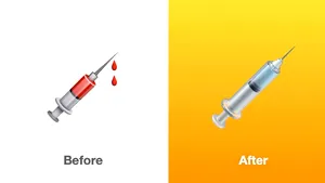 Seringa gata de vaccinare va fi introdusă ca emoji pe Iphone. Noile schimbări anunţate de Apple