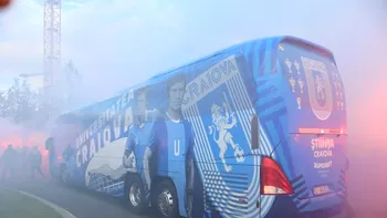 SPORT Universitatea Craiova-Universitatea Cluj, meci cu trofeul pe masă în Superligă. Atmosferă incendiară