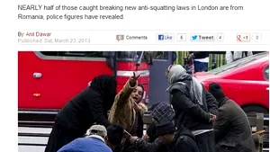 Daily Express: Aproximativ jumătate dintre cei care au ocupat ilegal clădiri nelocuite la Londra sunt români