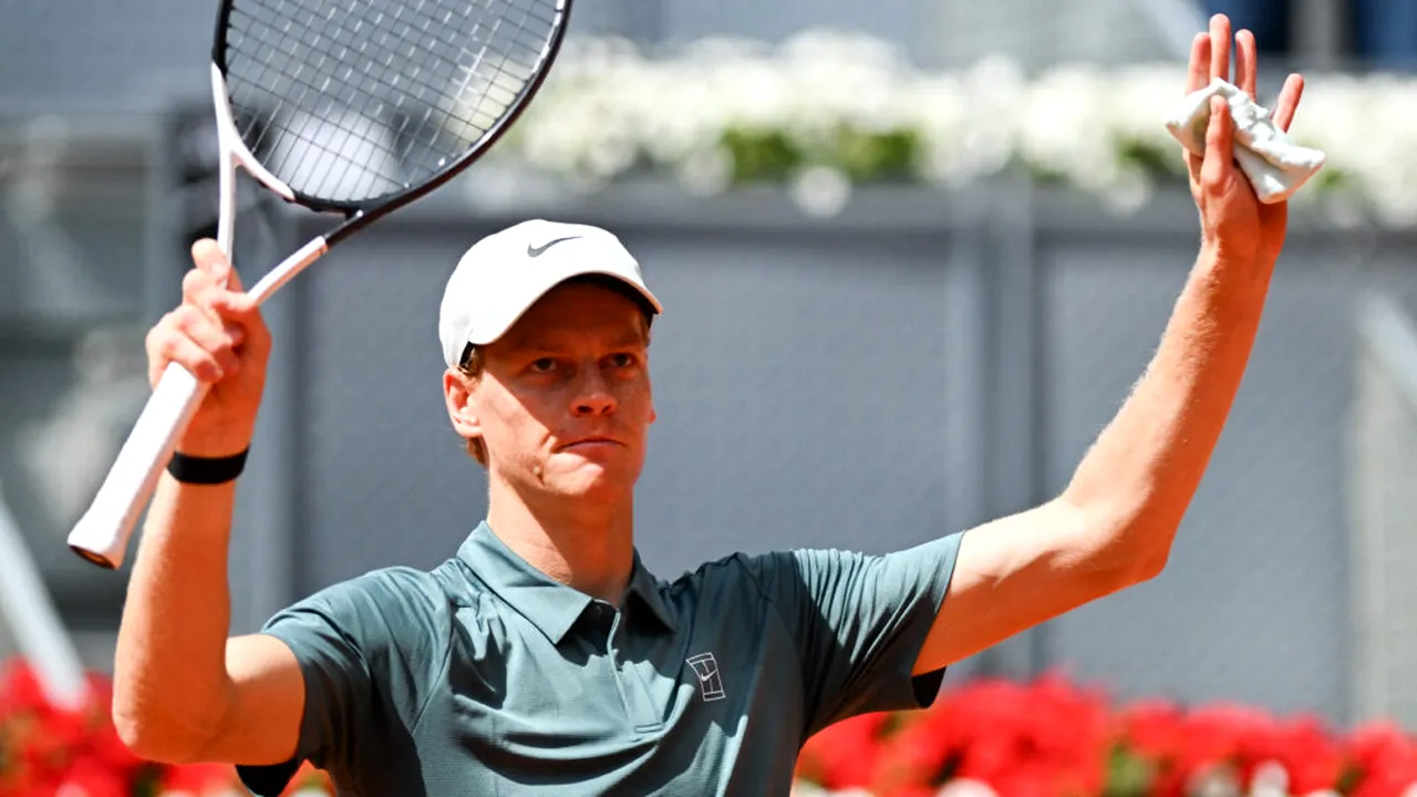 Jannik Sinner, victorie istorică la Madrid Open: al 350-lea succes și finală la toate turneele Masters 1000