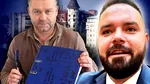 Ciucu semnează o autorizație solicitată de Piedone Jr., primarul sectorului 5 și îi bate obrazul lui Piedone Sr.: „Să fii om e lucru mare, să fii domn e o întâmplare” (P)
