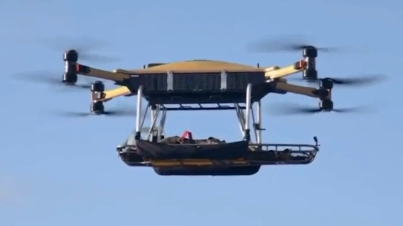 Drona Malloy transportă răniţi de până la 180 de kilograme