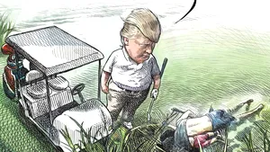 Un artist canadian a fost concediat după o caricatură virală cu Donald Trump