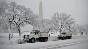 Strat de zăpadă de 50 de centimetri la Washington - VIDEO