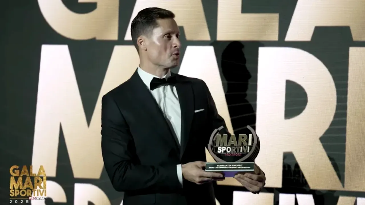 Constantin Popovici, premiat la Gala Mari Sportivi ProSport pentru medalia de bronz obținută la Campionatele Mondiale de Natație! „Fără ei, nu ar fi posibil!”