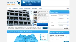 Romtelecom a lansat o pagină web pentru promovarea proprietăţilor imobiliare ale operatorului