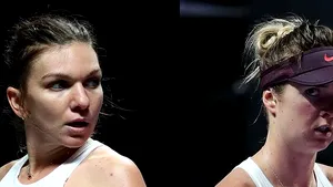 Turneul Campioanelor. Simona Halep a pierdut al doilea meci din Grupa Mov în faţa Elinei Svitolina