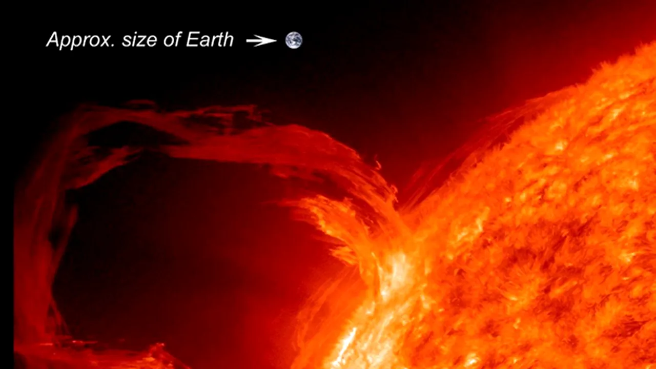 Un nor de RADIAŢIE provenind de la o uriaşă ERUPŢIE SOLARĂ se îndreaptă spre Terra - VIDEO