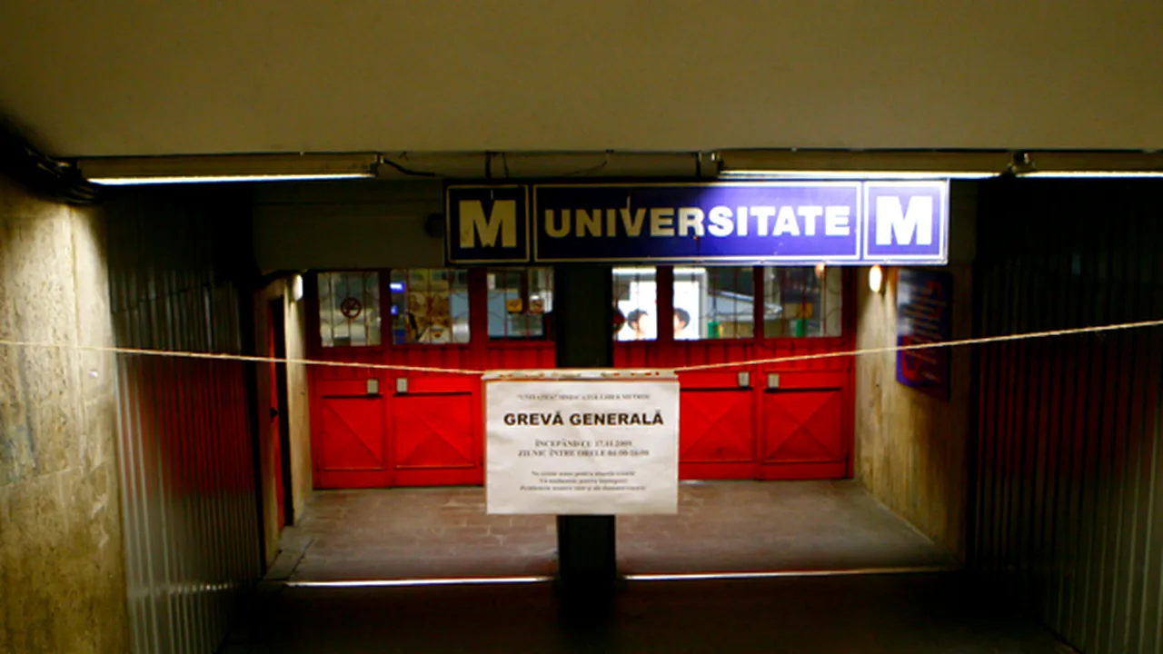 Grevă generală la METROU, săptămâna viitoare, marţi sau miercuri. „Hotărârea e luată”