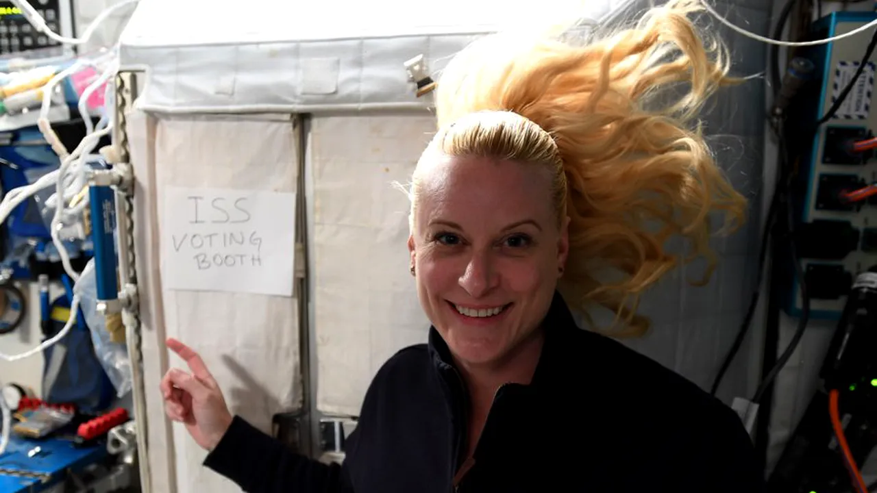 Vot trimis din spaţiu. Astronauta Kate Rubins a votat de pe Staţia Spaţială Internaţională