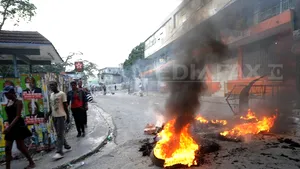 Violenţe în Haiti, după anunţarea rezultatelor primului tur al scrutinului prezidenţial - FOTO