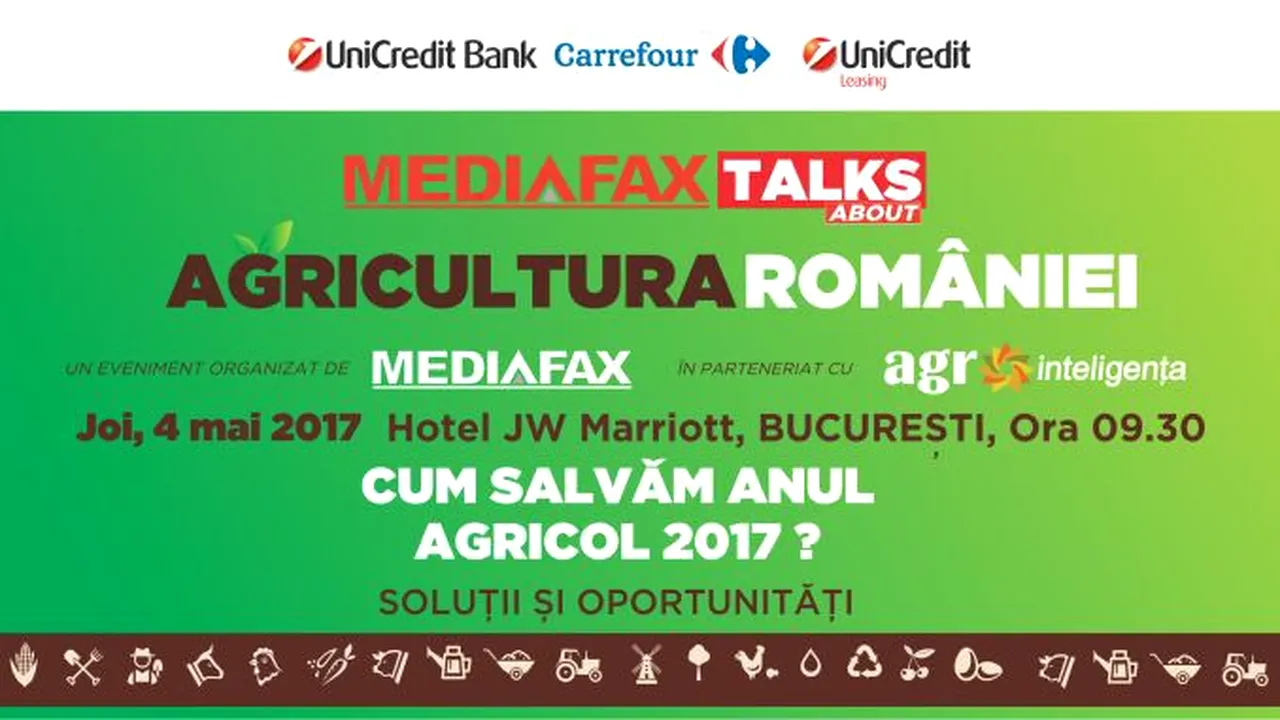 Conferinţa „Cum salvăm anul agricol 2017”, organizată de Mediafax Talks şi Agrointeligenţa. Mihail Coman: Îngheţurile târzii din aprilie au distrus până la 95% din culturile de fructe/ Secretar de stat: O cultură este calamitată dacă paguba depăşeşte 30%