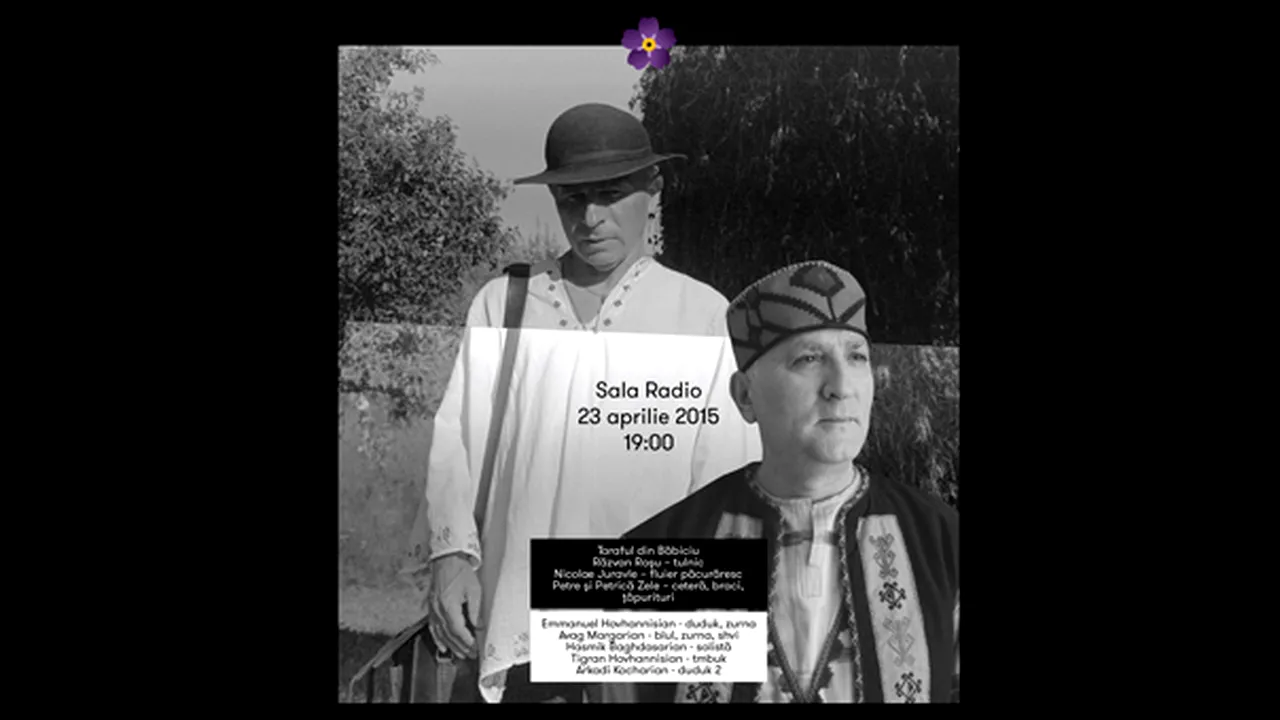 Grigore Leşe şi Artur Şahnazarian concertează, pe 23 aprilie, la Sala Radio din Bucureşti