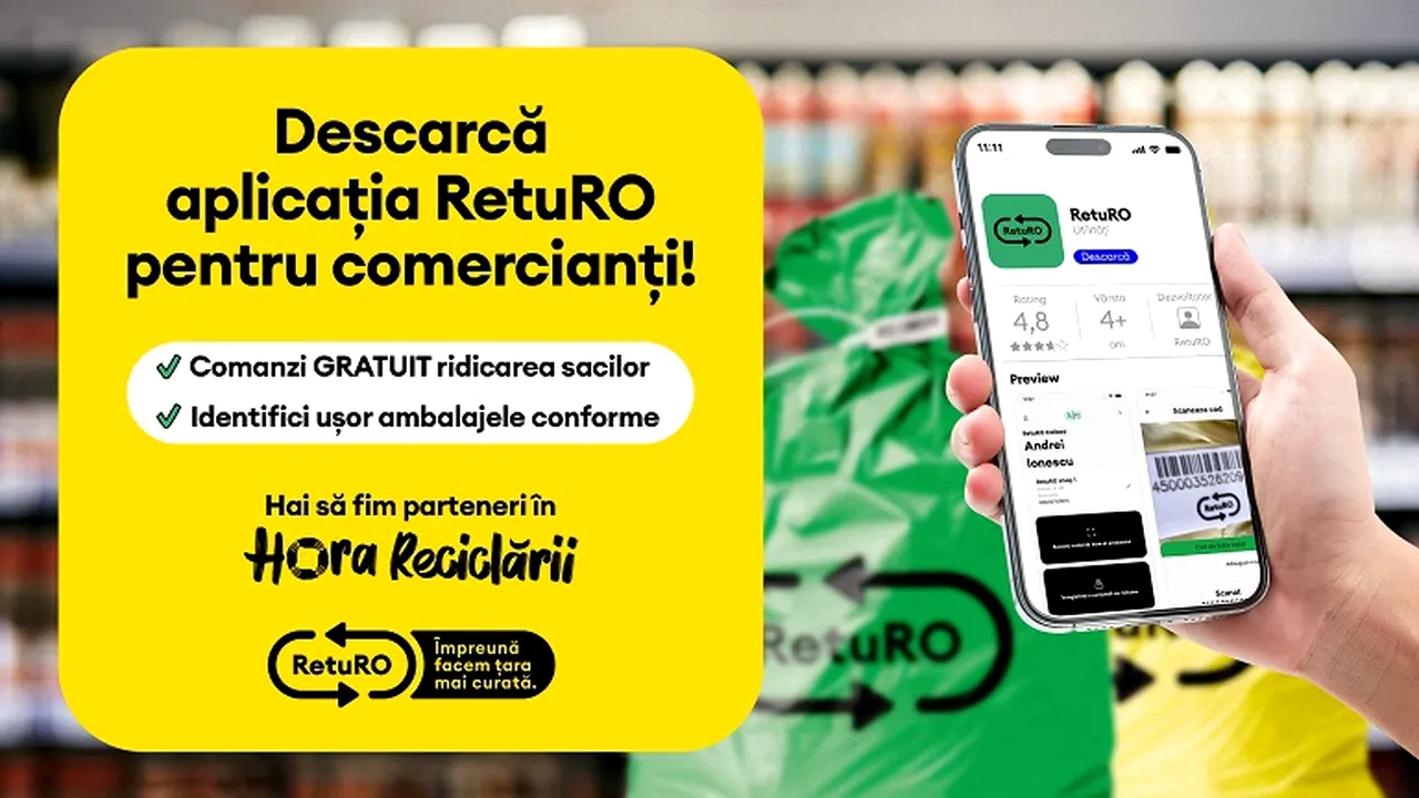 RetuRO vine în sprijinul comercianţilor pentru gestionarea rapidă şi eficientă a ambalajelor SGR