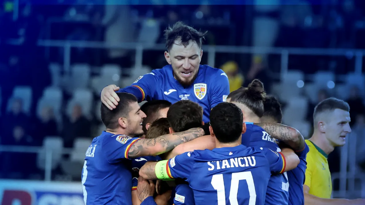 România a trecut la limită de Lituania şi conduce grupa cu maximum de puncte